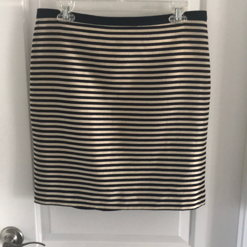 Ann Taylor loft lined striped skirt